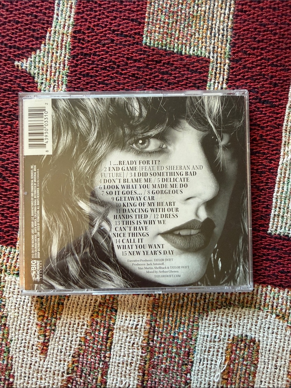 Taylor Swift Reputation CD Rep Album - Picture 2 of 4